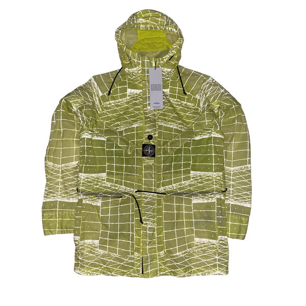 Stone Island Yellow Reflective Grid Lamy TC Jacket