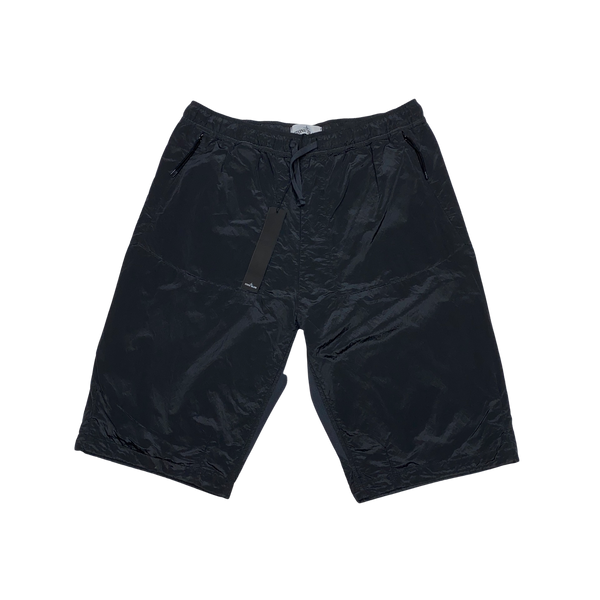Stone Island 2017 Black Nylon Metal Shorts