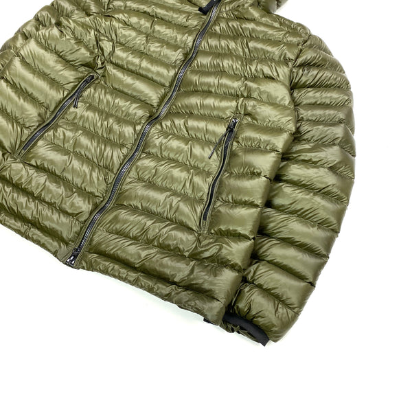 CP Company Khaki Green Dyed Down Puffer Goggle Jacket