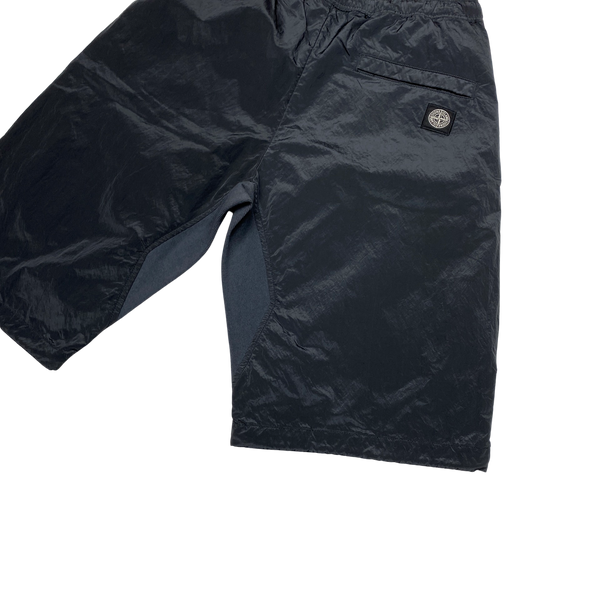 Stone Island 2017 Black Nylon Metal Shorts
