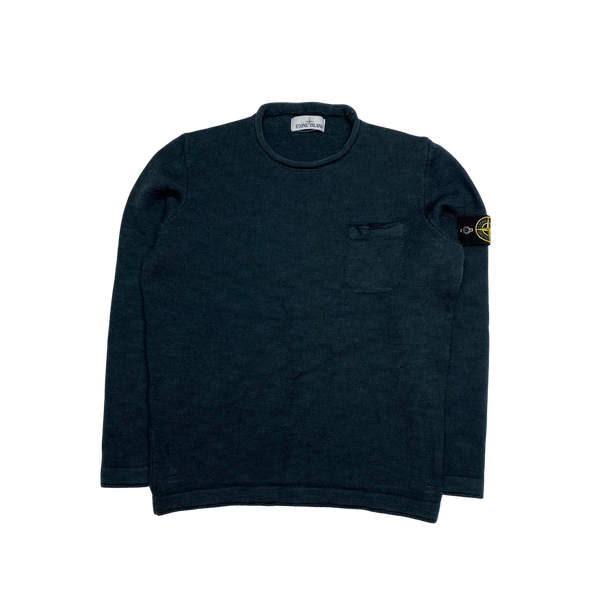 Stone Island Deep Green Knit Jumper