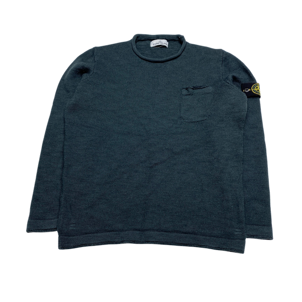 Stone Island Deep Green Knit Jumper