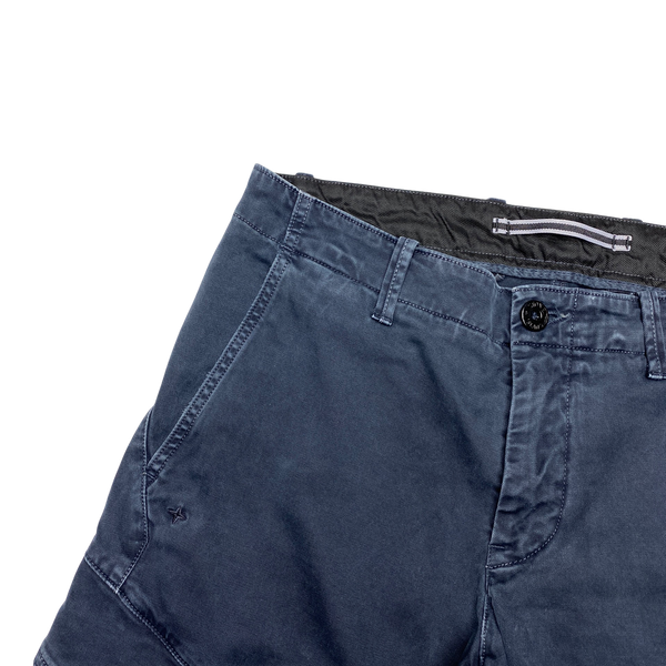 Stone Island Navy Skinny Fit Cargo Trousers