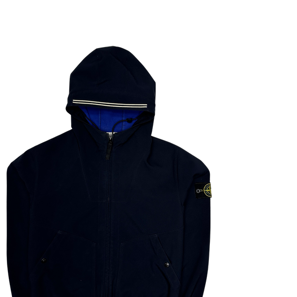 Stone Island 2012 Navy Fleece Lined Soft Shell R Jacket