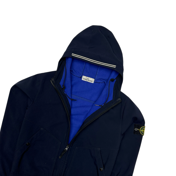 Stone Island 2012 Navy Fleece Lined Soft Shell R Jacket