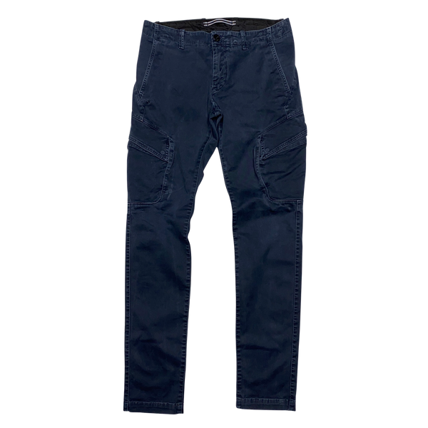 Stone Island Navy Skinny Fit Cargo Trousers