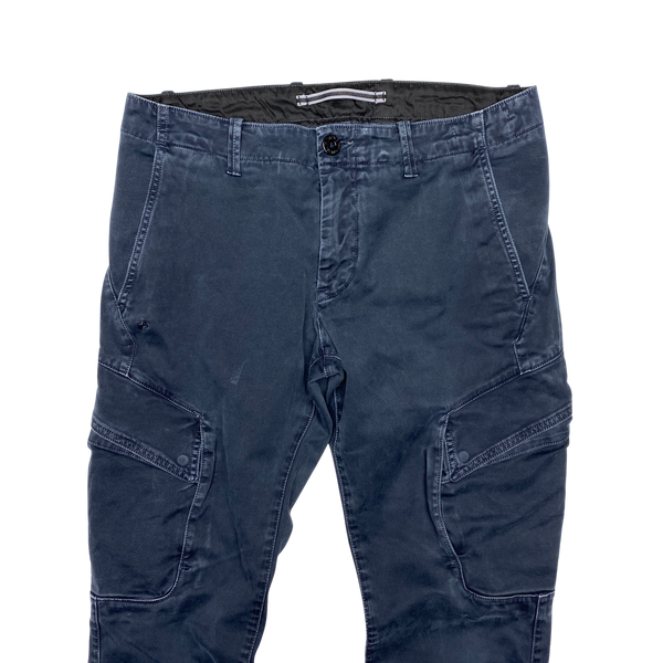 Stone Island Navy Skinny Fit Cargo Trousers