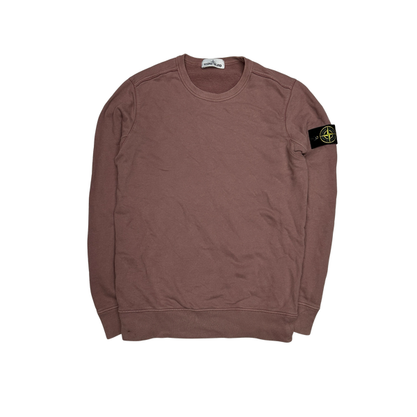 Stone Island 2018 Pink Cotton Crewneck Sweatshirt