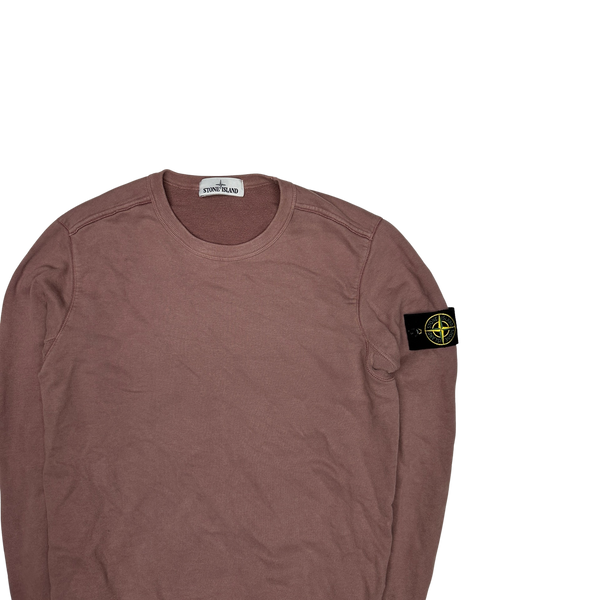 Stone Island 2018 Pink Cotton Crewneck Sweatshirt