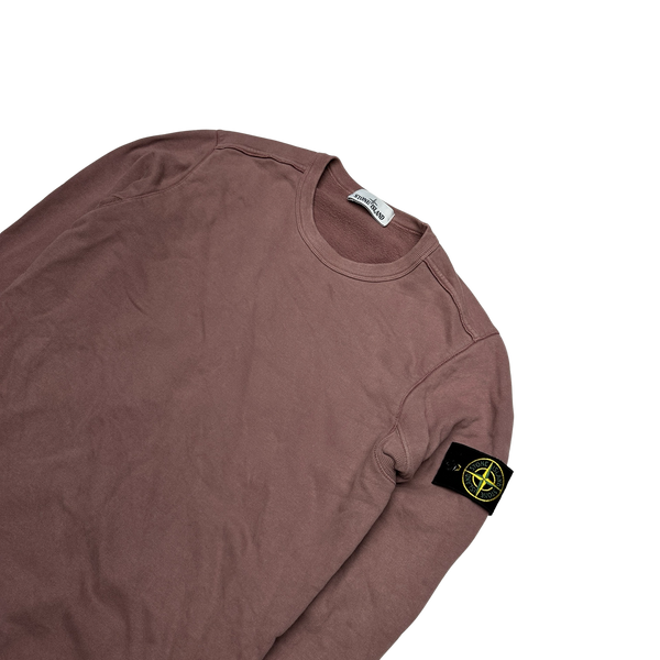 Stone Island 2018 Pink Cotton Crewneck Sweatshirt