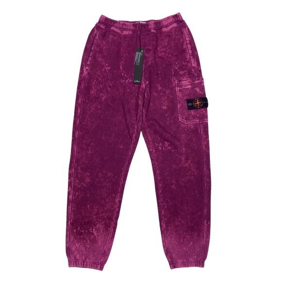 Stone Island 2021 Purple Camo OVD Joggers