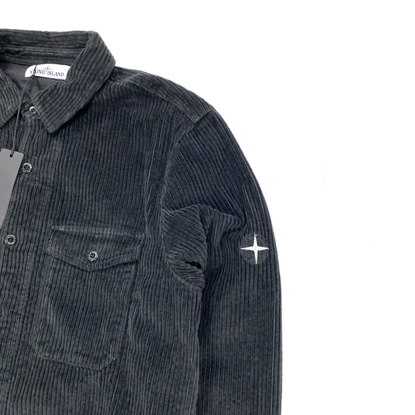 Stone Island AW2020 Black Jumbo Cord Shirt