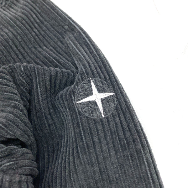 Stone Island AW2020 Black Jumbo Cord Shirt