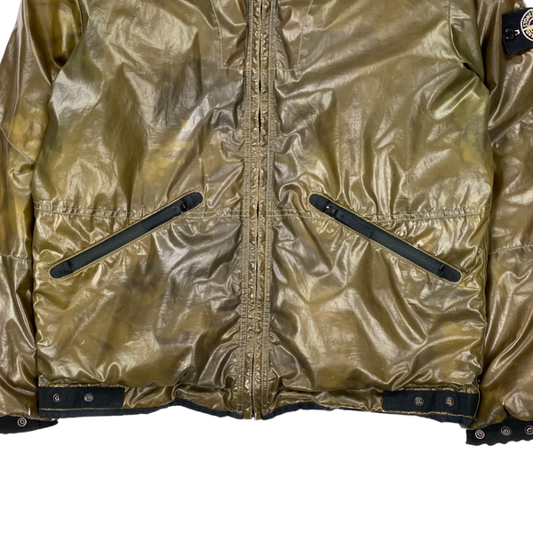 Stone Island Khaki Colour Changing Ice Jacket