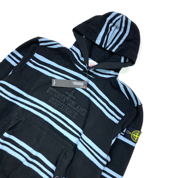 Stone Island x Supreme Striped Pullover Hoodie