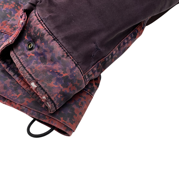 Stone Island 2013 Red Raso Gommato Camo Print OVD Jacket