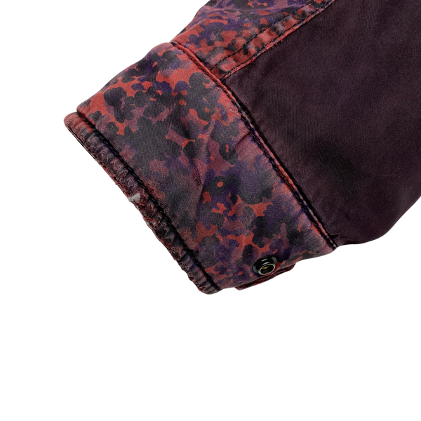 Stone Island 2013 Red Raso Gommato Camo Print OVD Jacket