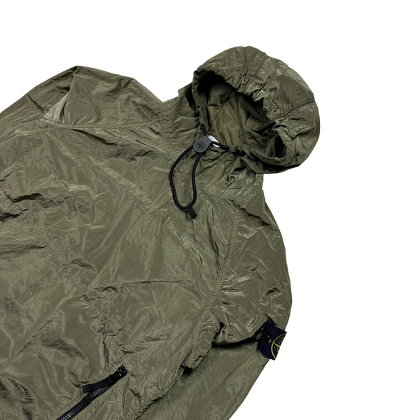 Stone Island 2018 Green Nylon Metal Hooded Smock - Small