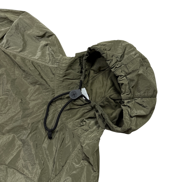 Stone Island 2018 Green Nylon Metal Hooded Smock - Small