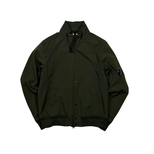 CP Company Khaki Green Fleece Lined Soft Shell - Medium