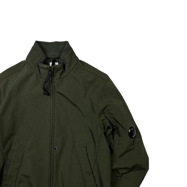 CP Company Khaki Green Fleece Lined Soft Shell - Medium