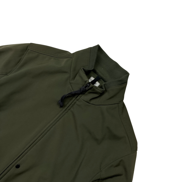 CP Company Khaki Green Fleece Lined Soft Shell - Medium