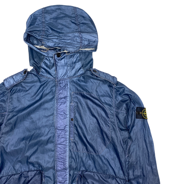 Stone Island Blue 2009 Hyperlight Mesh Badge Parka Jacket