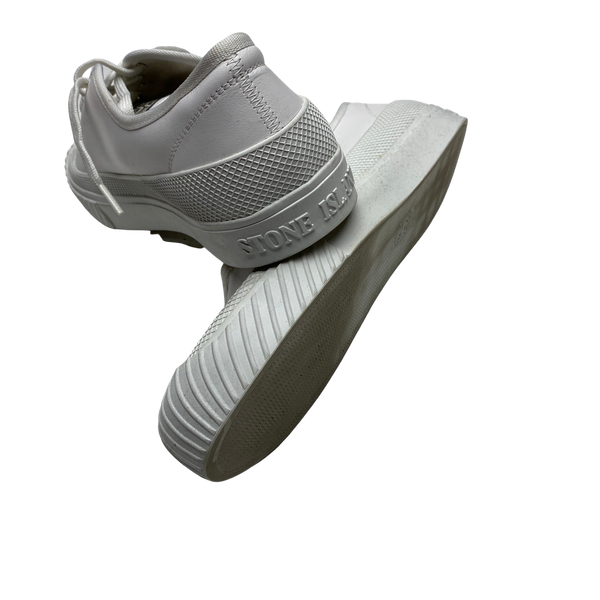 Stone Island x Diemme White Leather Trainers