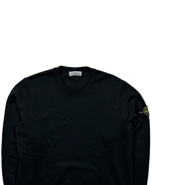 Stone Island 2022 Black Cotton Crewneck Sweatshirt - XXL