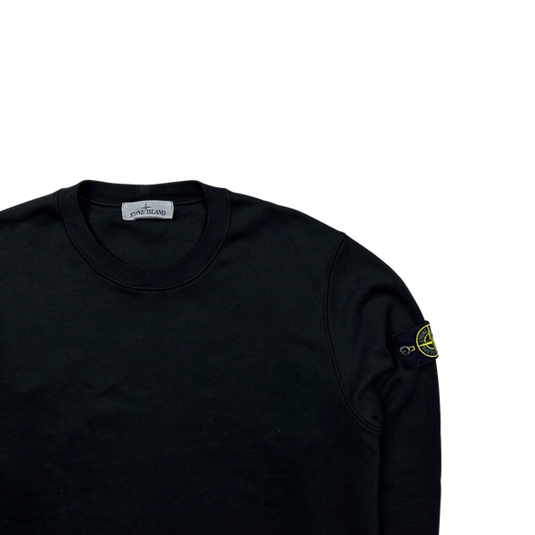 Stone Island 2022 Black Cotton Crewneck Sweatshirt - XXL