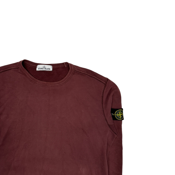 Stone Island 2019 Maroon Cotton Crewneck
