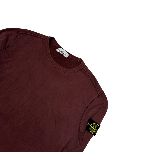 Stone Island 2019 Maroon Cotton Crewneck