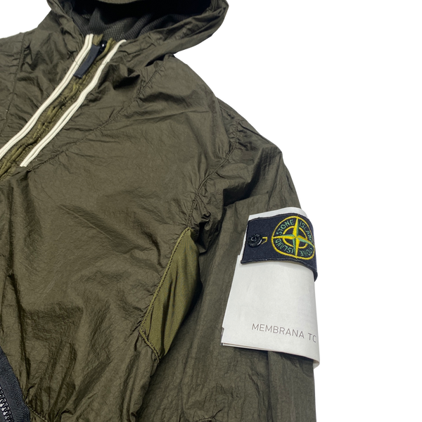 Stone Island 2012 Khaki Membrana TC Hooded Jacket