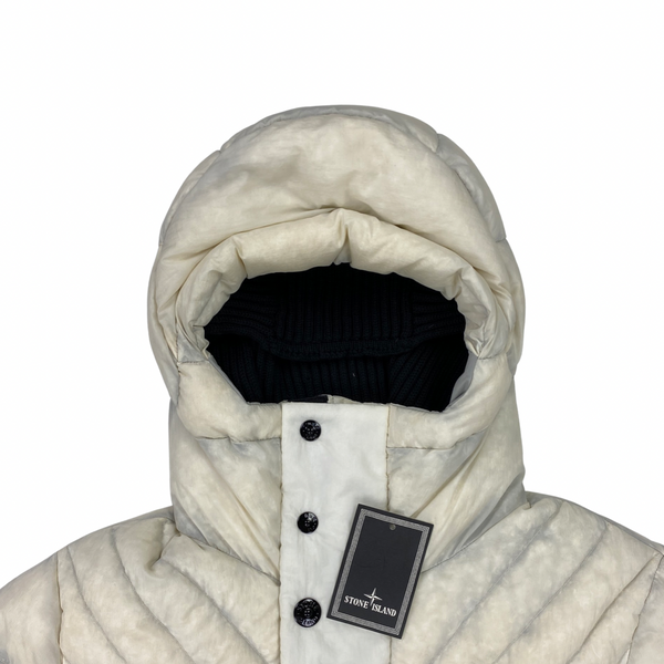 Stone Island Two Tone Opaque Nylon Tela Down Parka Jacket