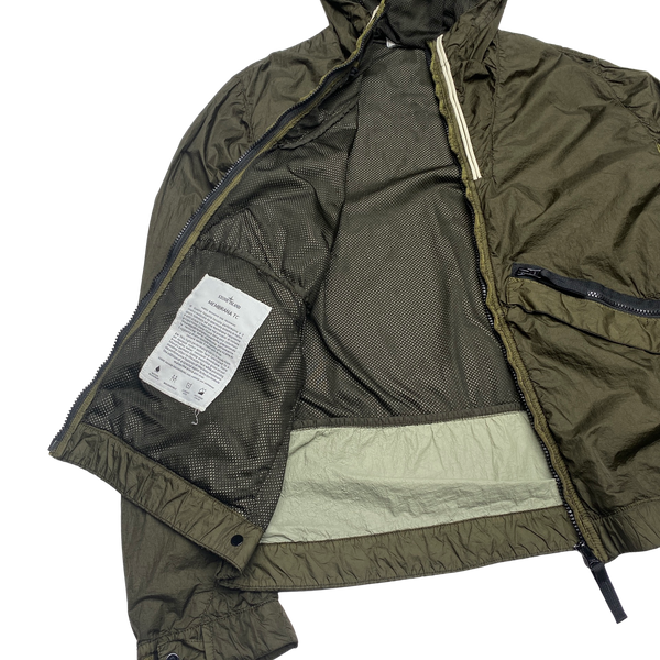 Stone Island 2012 Khaki Membrana TC Hooded Jacket