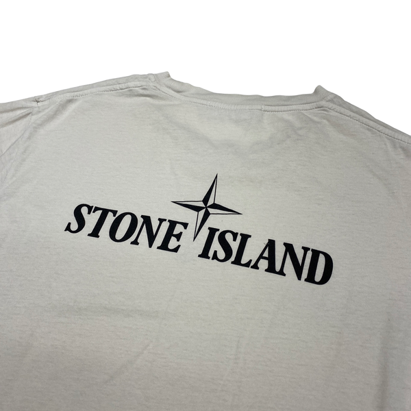 Stone Island 2018 White Spellout Cotton T