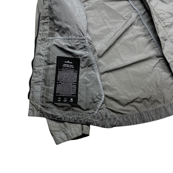 Stone Island 2016 Black Silver Pixel Reflective Hooded Jacket - Medium
