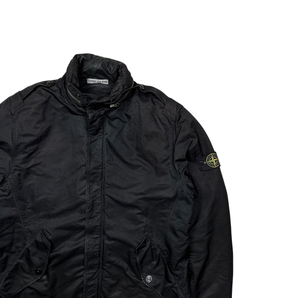 Stone Island 2009 Black David TC Long Line Parka Jacket - XL