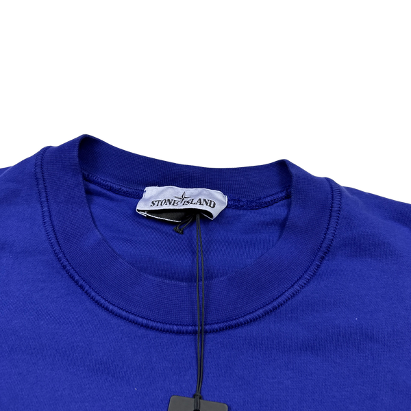 Stone Island 2022 Blue Cotton Crewneck Sweatshirt - XL