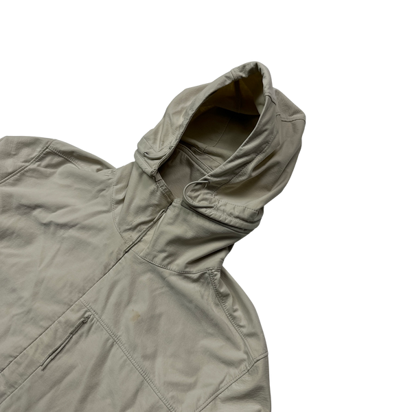 Stone Island Cream Nylon Cotton 3L Ghost Piece Jacket - Medium