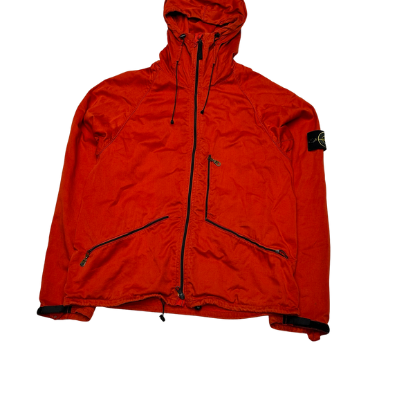Stone Island 2007 Red Cotton Zipped Jacket
