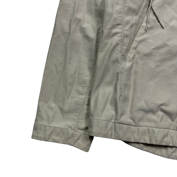 Stone Island Cream Nylon Cotton 3L Ghost Piece Jacket - Medium
