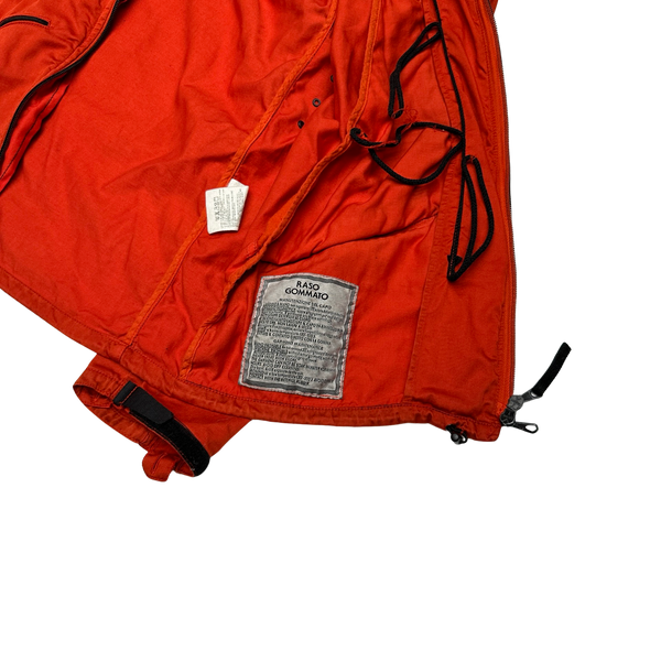 Stone Island 2007 Red Cotton Zipped Jacket