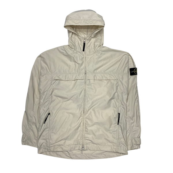 Stone Island 2020 Micro Reps Cream Rain Jacket