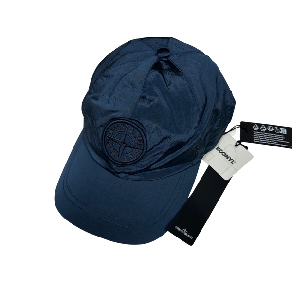 Stone Island SS/2023 Navy Econyl Nylon Metal Cap