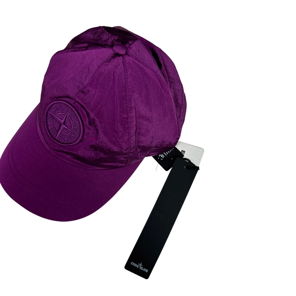 Stone Island SS/2023 Purple Econyl Nylon Metal Cap