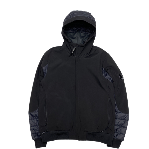 CP Company Black Hybrid Soft Shell Jacket