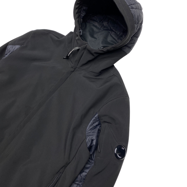 CP Company Black Hybrid Soft Shell Jacket