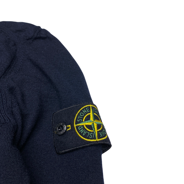 Stone Island Navy Lightweight Knitted Jumper