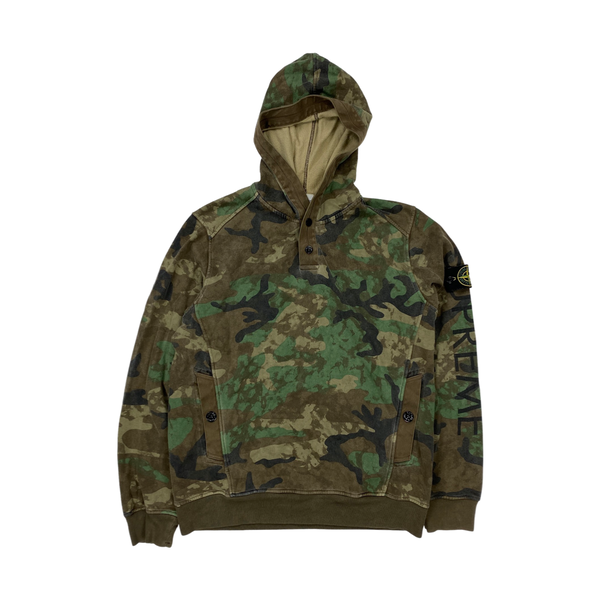 Stone Island x Supreme 2014 Camo Pullover Hoodie